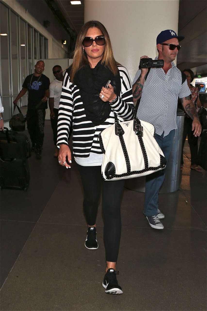 Daisy Fuentes Arrives Los Angeles International Airport