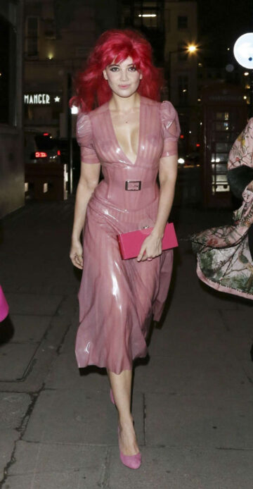 Daisy Lowe Arrives His Birthday Party London
