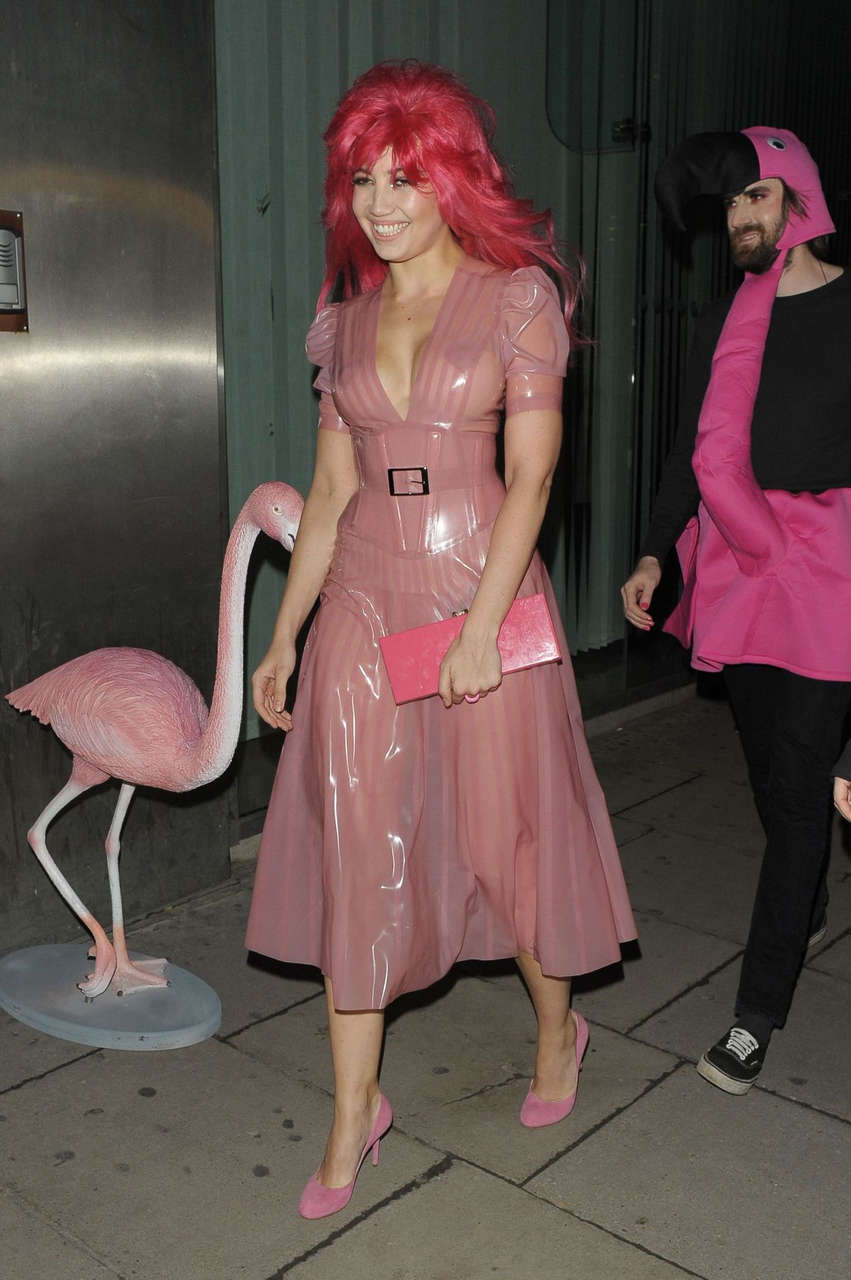 Daisy Lowe Arrives His Birthday Party London