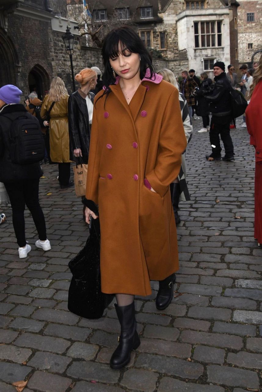 Daisy Lowe Arrives Paul Joe Show London Fashion Week