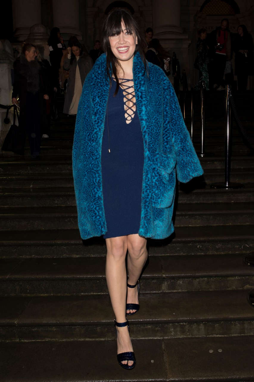 Daisy Lowe Leaves House Of Holland Fashion Show London Fashion Week
