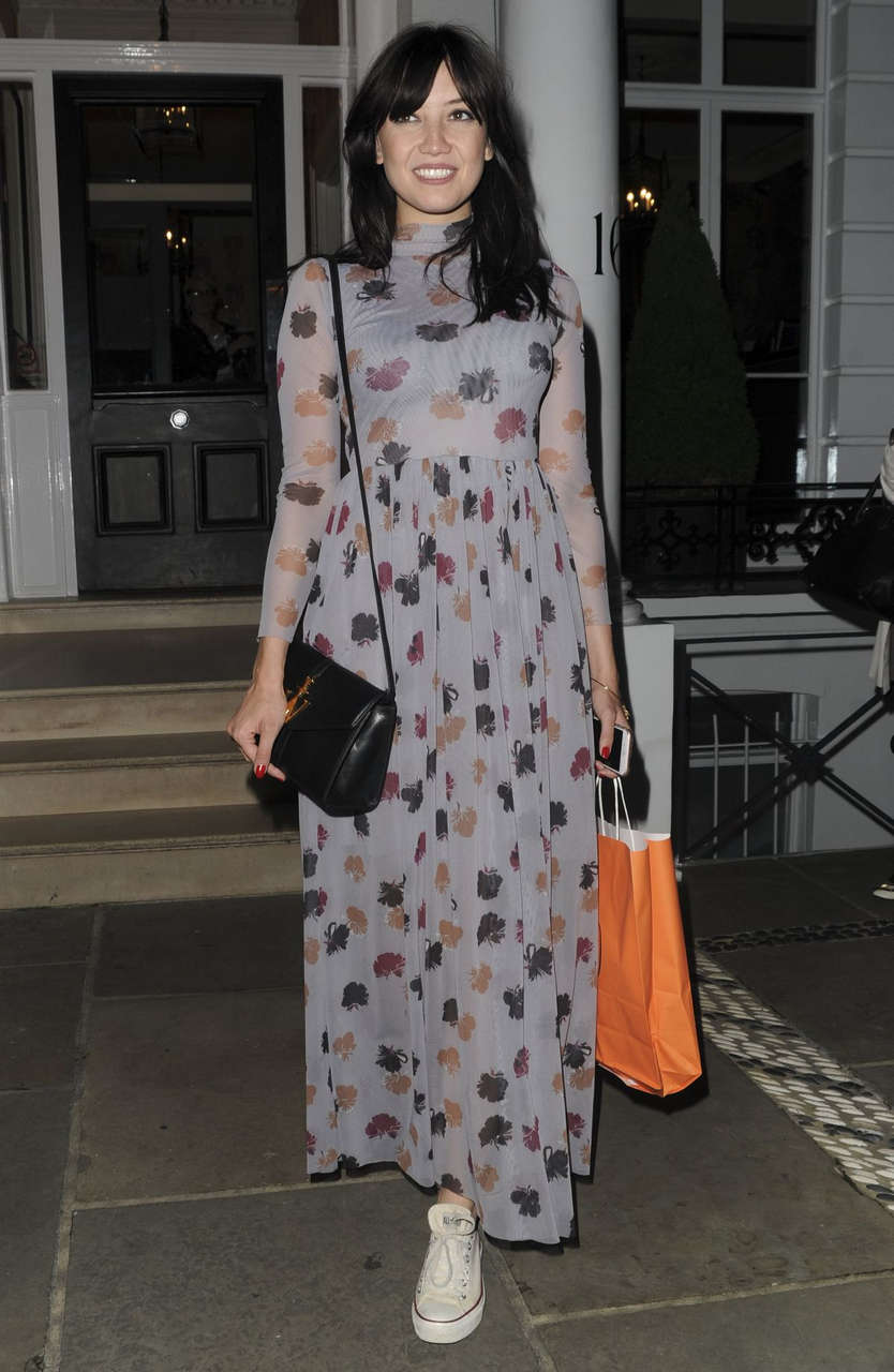 Daisy Lowe Leaves Tanya Burrs Birthday Party Lodnon