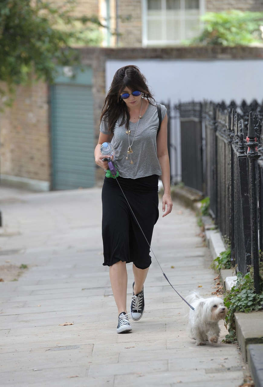 Daisy Lowe Walks Ger Dog Out Primrose Hill