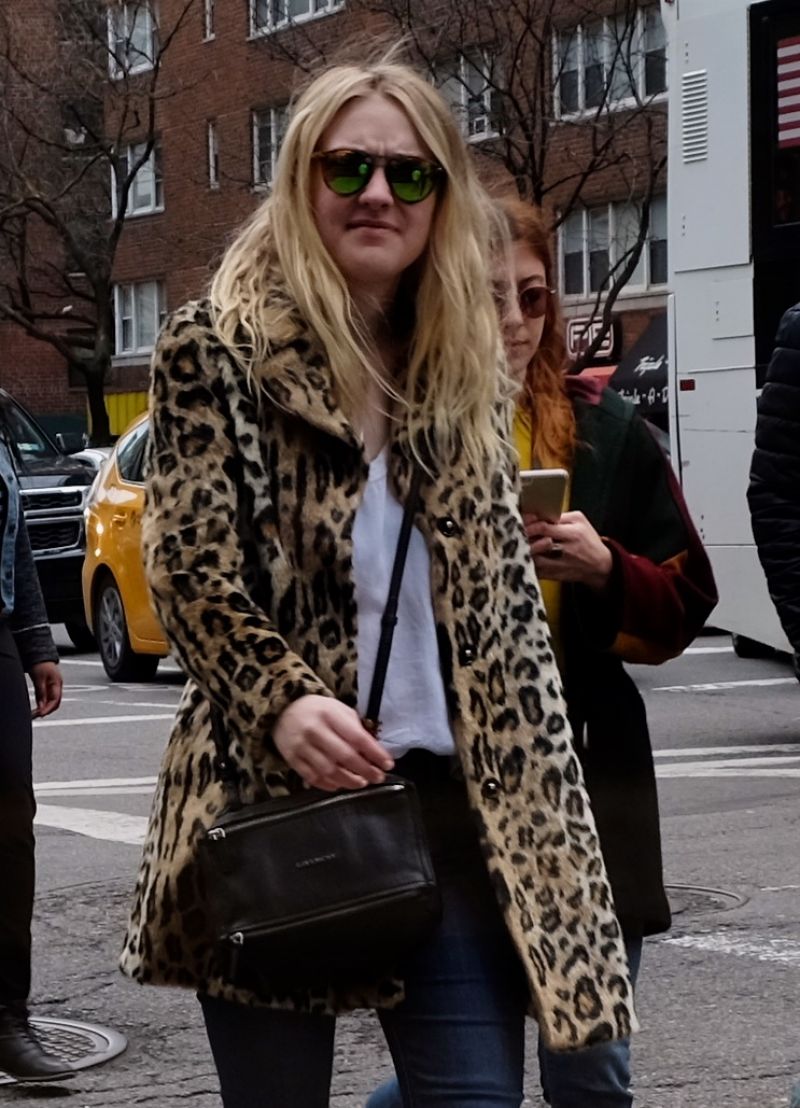 Dakota Fanninng Out In New York