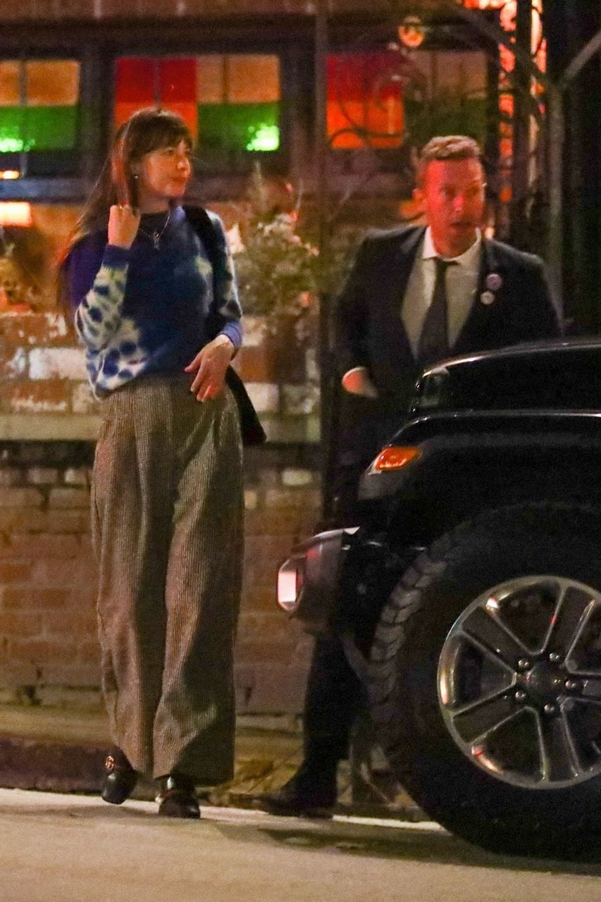 Dakota Johnson And Chris Martin Out For Dinner Date Los Angeles