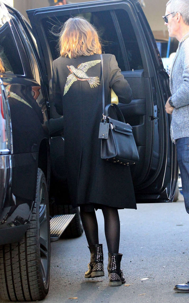 Dakota Johnson Arrives Chateau Marmont Los Angeles