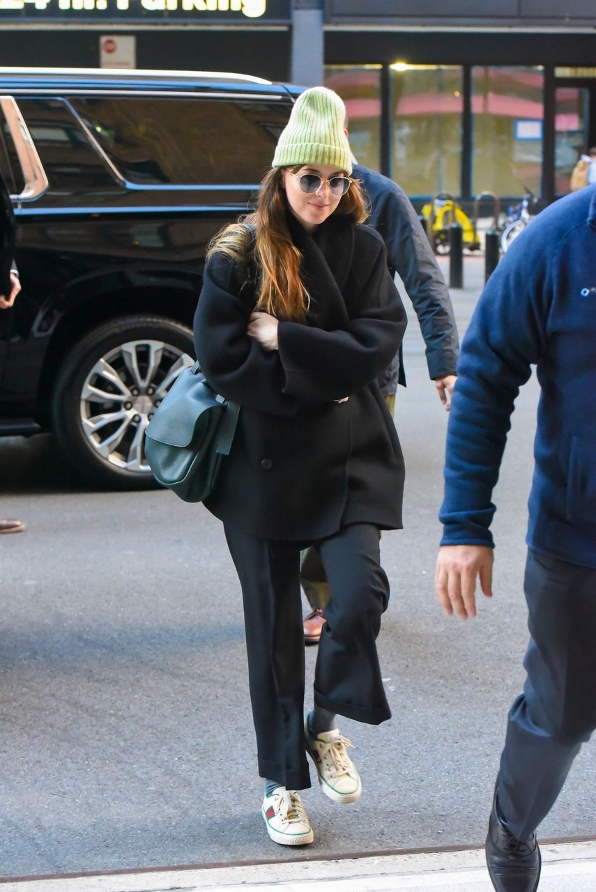 Dakota Johnson Arrives Her Hotel New York