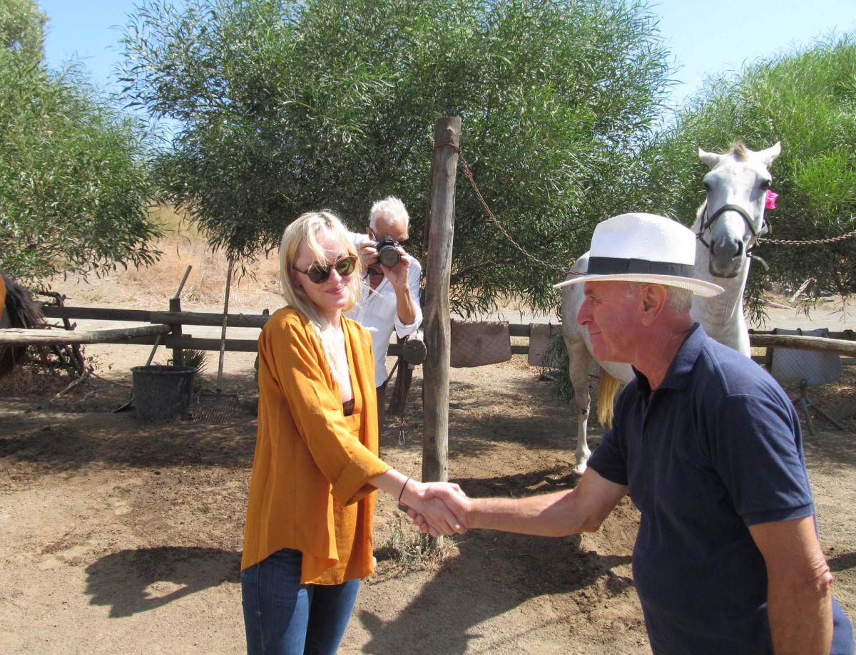 Dakota Johnson Equestrian Center Pantelleria Italy