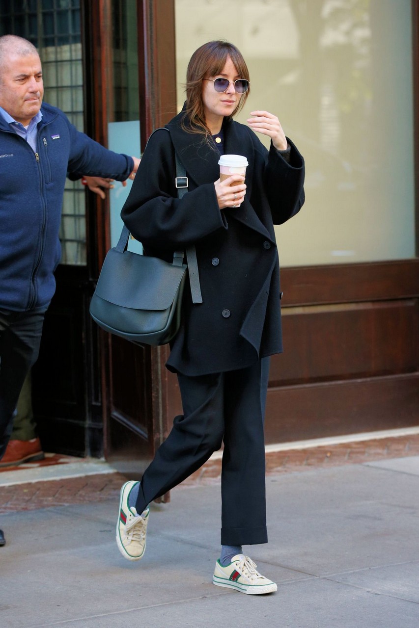 Dakota Johnson Leaves Her Hotel New York