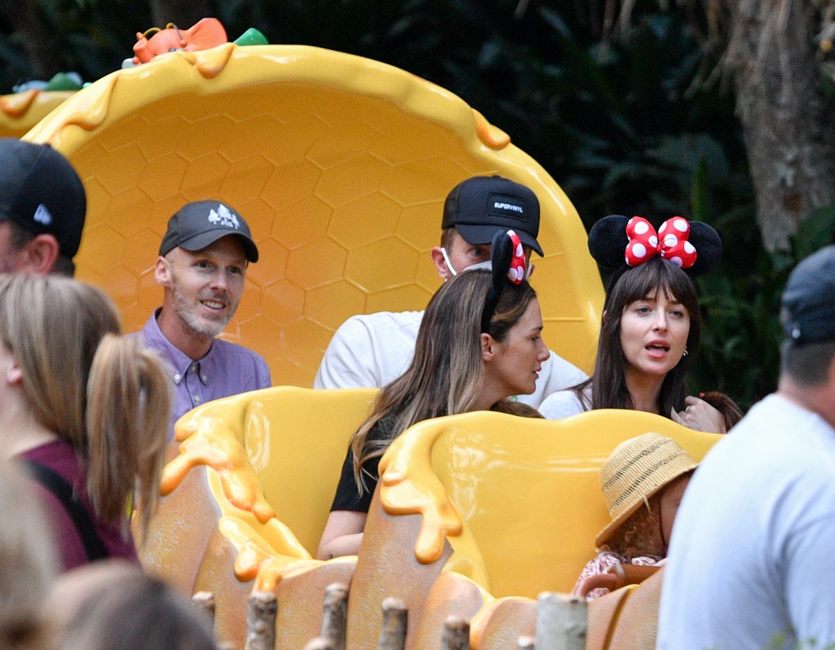 Dakota Johnson Out With Friends Disneyland Anaheim