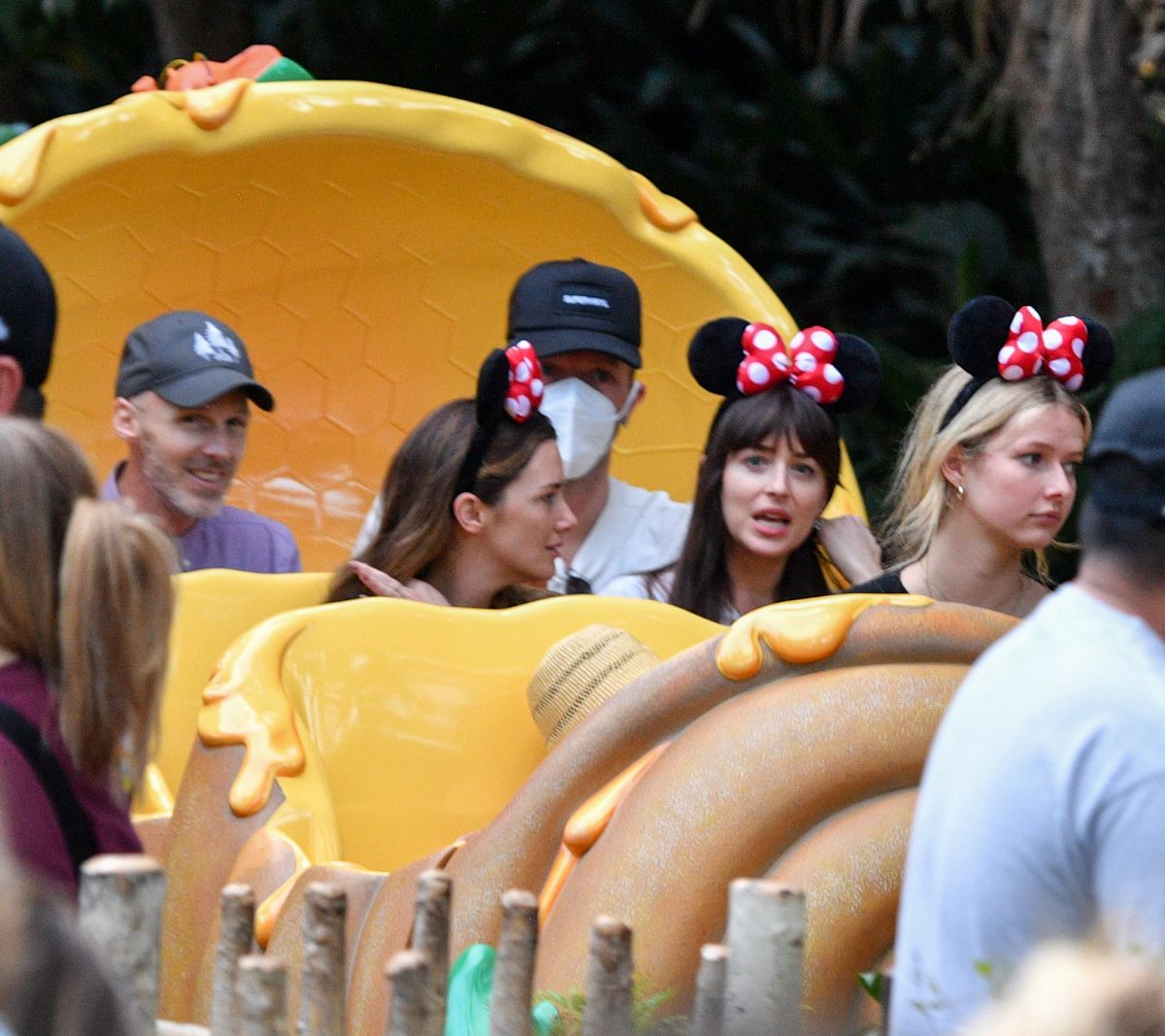 Dakota Johnson Out With Friends Disneyland Anaheim