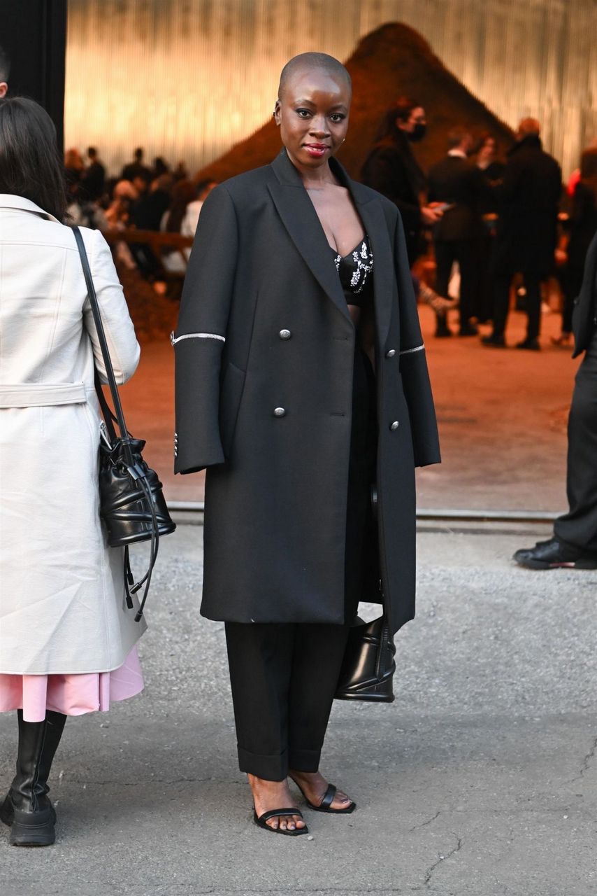 Danai Gurira Arrives Alexander Mcqueen Fashion Show New York