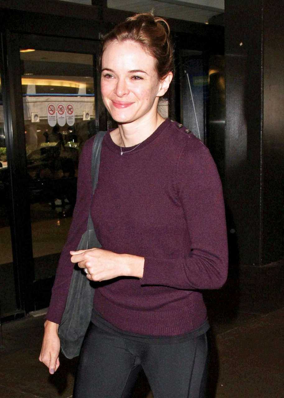 Danielle Panabaker Flashes Engagement Ring Lax Airport