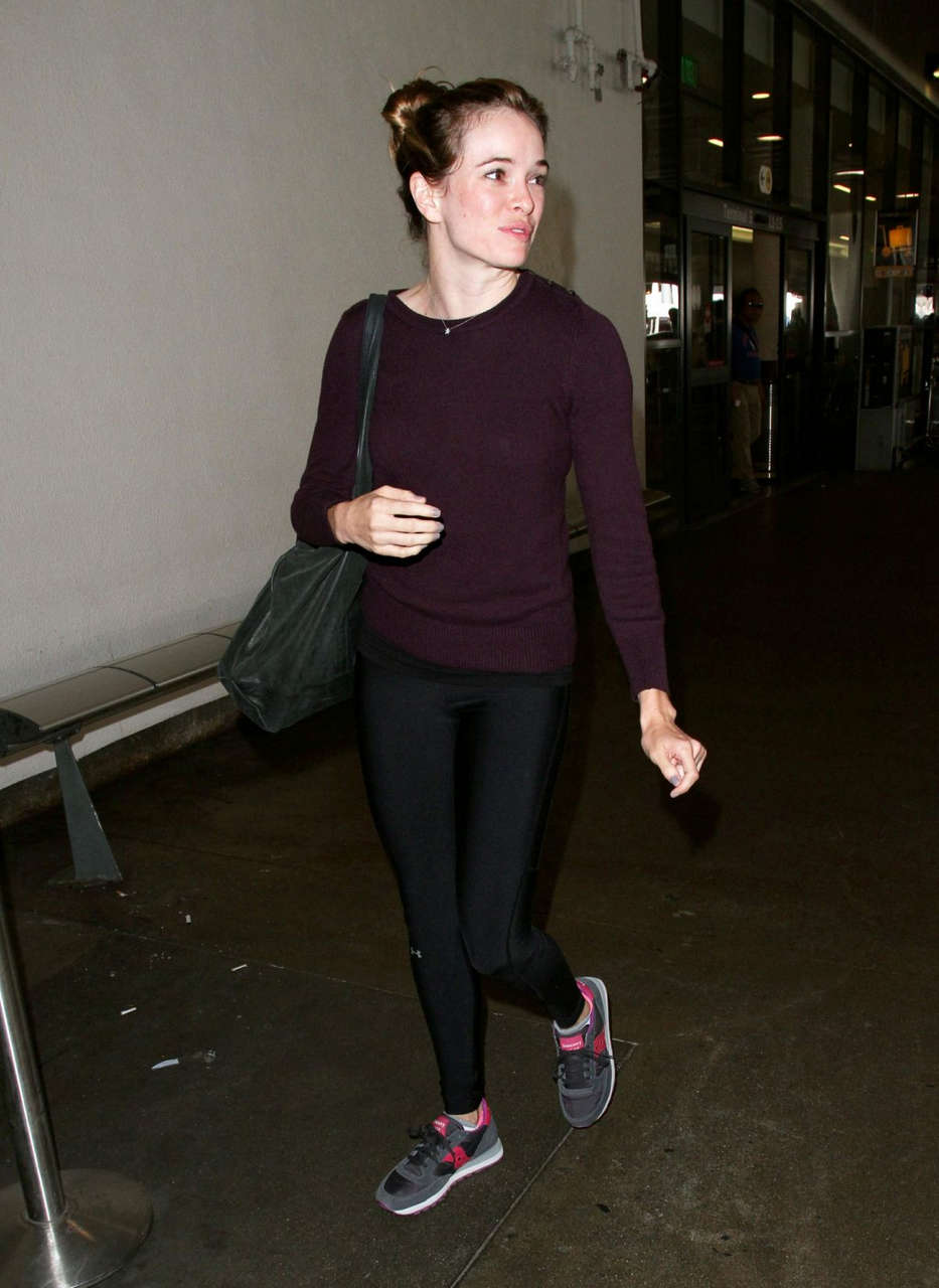 Danielle Panabaker Flashes Engagement Ring Lax Airport