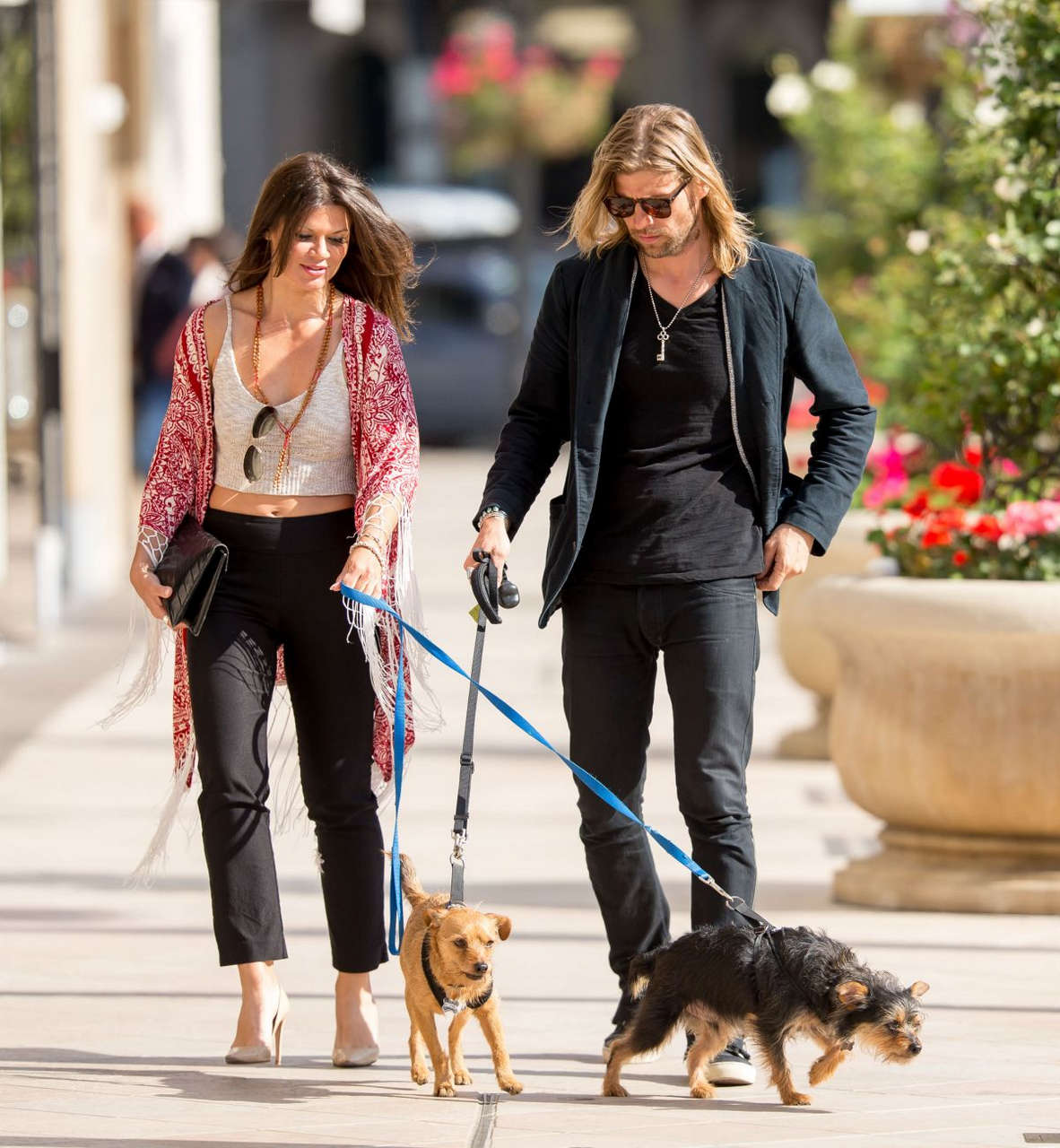 Danielle Vasinova Ealks Her Dogs Out Los Angeles
