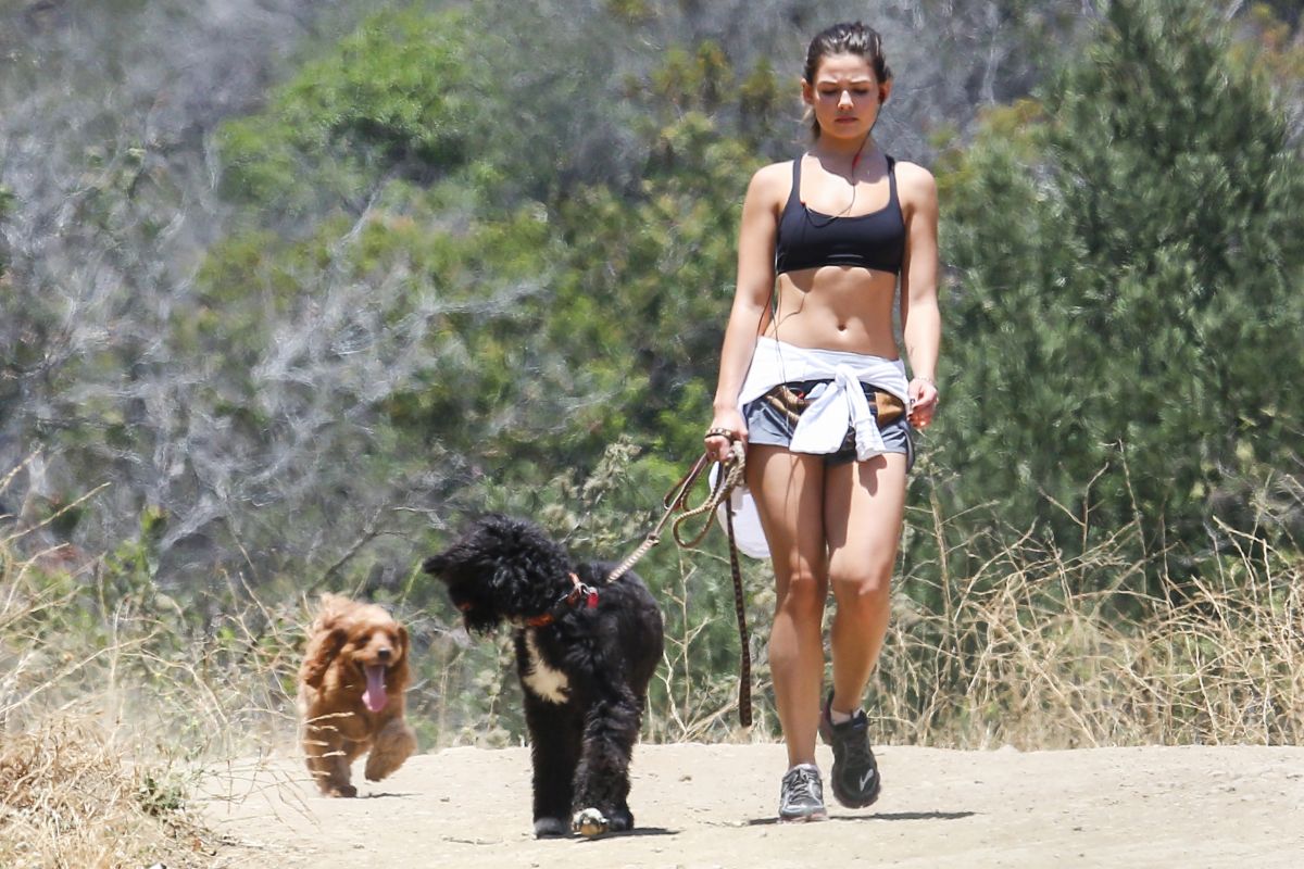 Daniellemcampbell Shorts Sports Bra Out Hiking Griffith Park