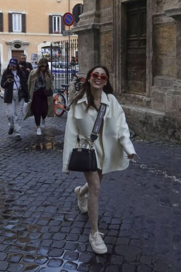 Danna Paola Out On Touristic Tour Rome