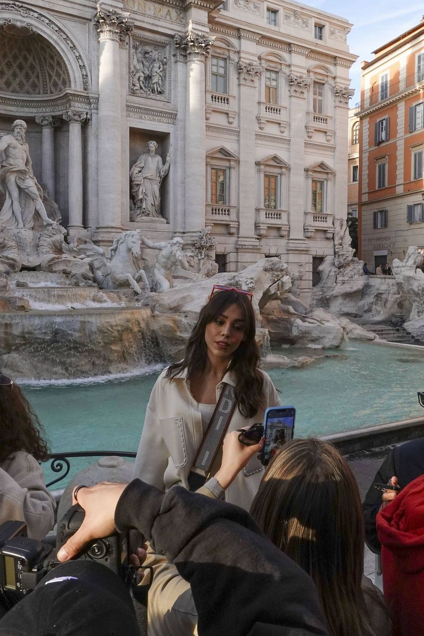 Danna Paola Out On Touristic Tour Rome