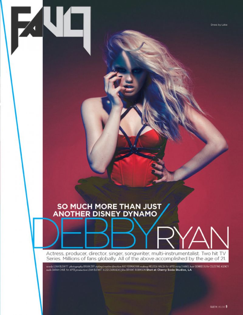 Debby Ryan Fault Magazine September 2014 Issue