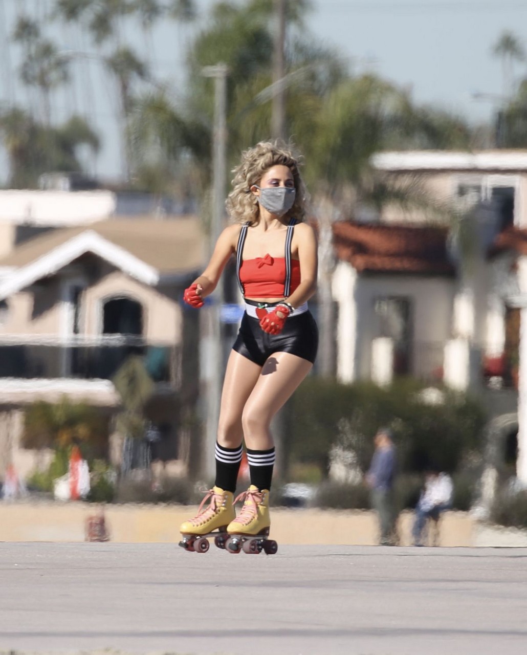Della Saba Out Roller Skating Los Angeles