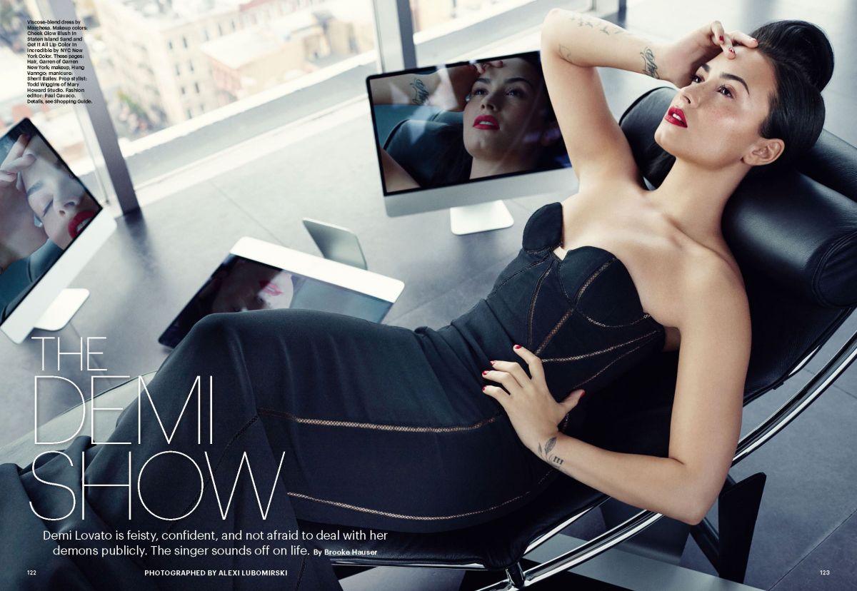 Demi Lovato Allure Magazine February 2016 Issue