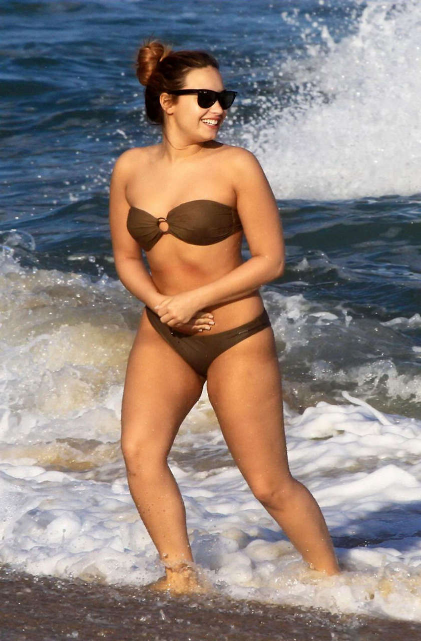 Demi Lovato Bikini Beach Brazil