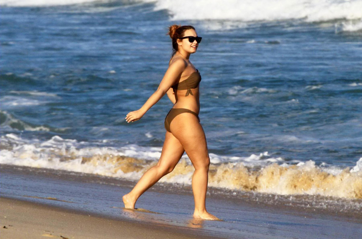 Demi Lovato Bikini Beach Brazil