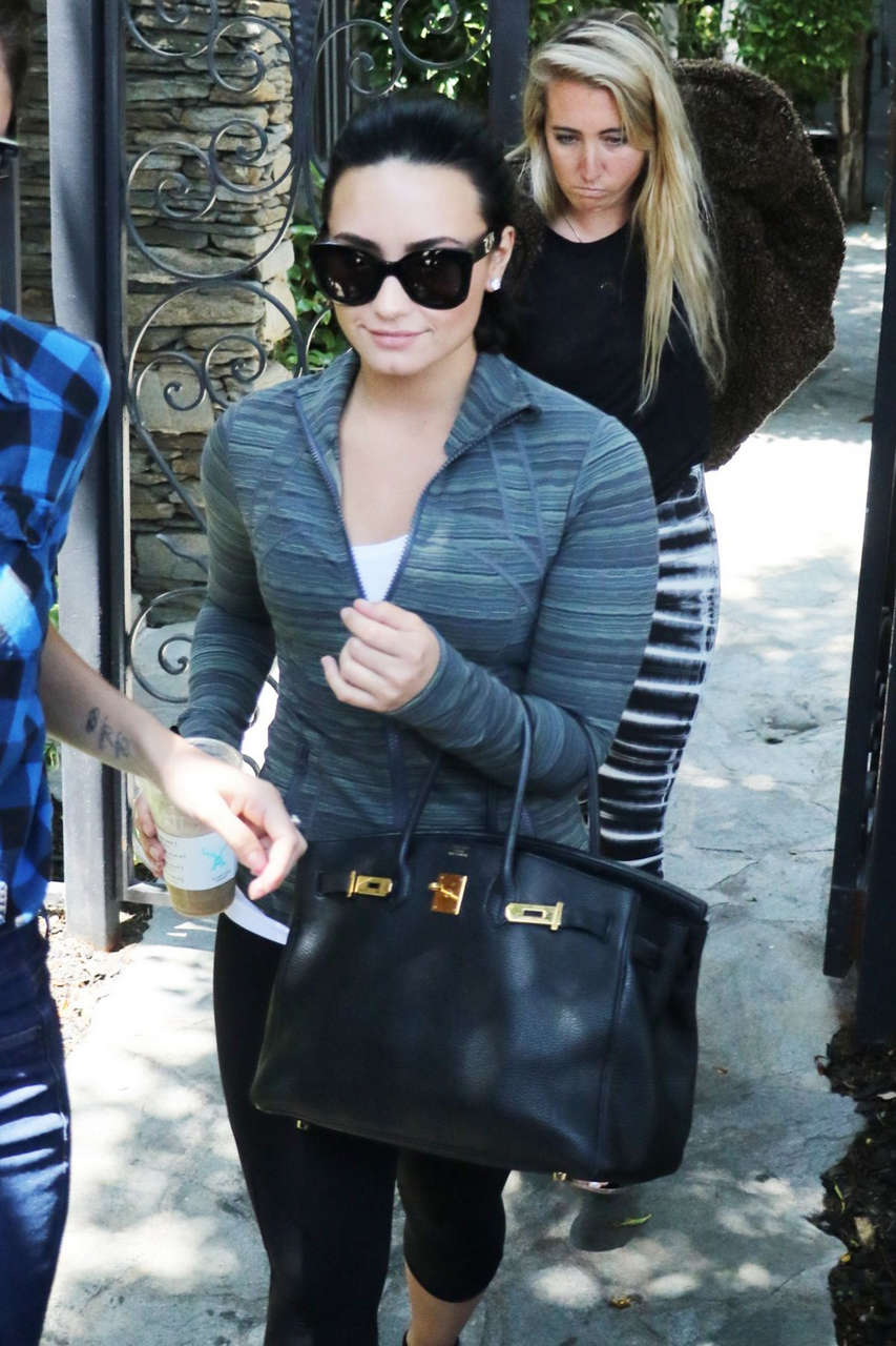 Demi Lovato Heading To Gym West Hollywood