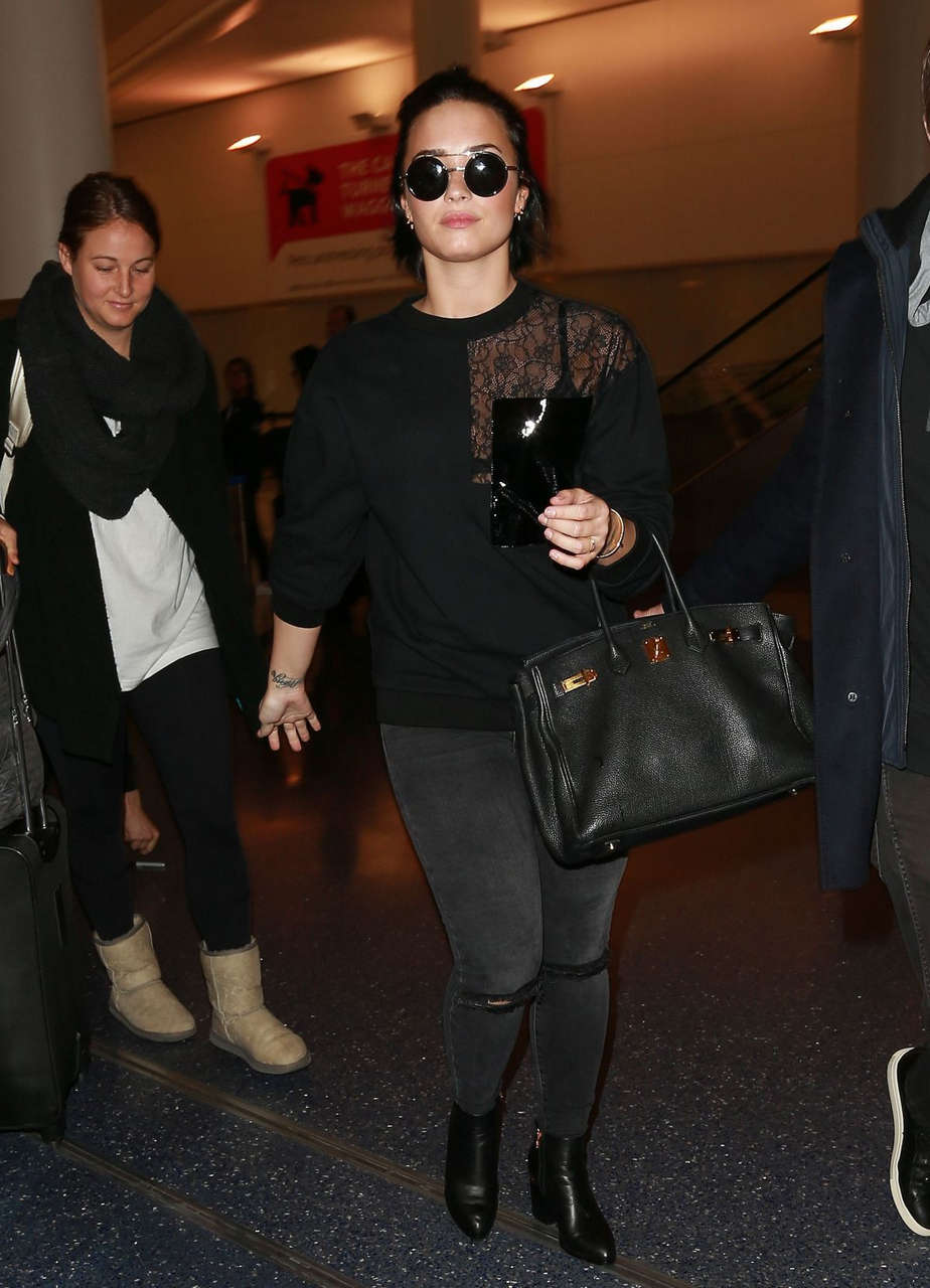 Demi Lovato Los Angeles International Airport