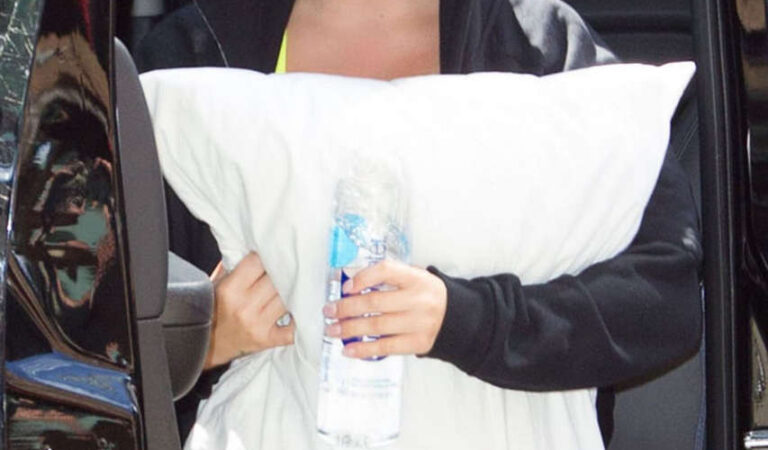Demi Lovato Out With Pillow New York (10 photos)