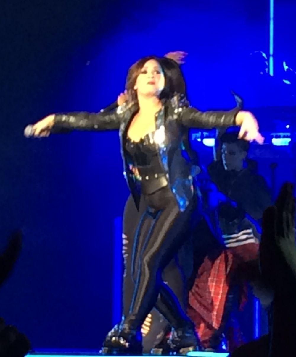 Demi Lovato Spandex Performs Neon Lights Tour Miami