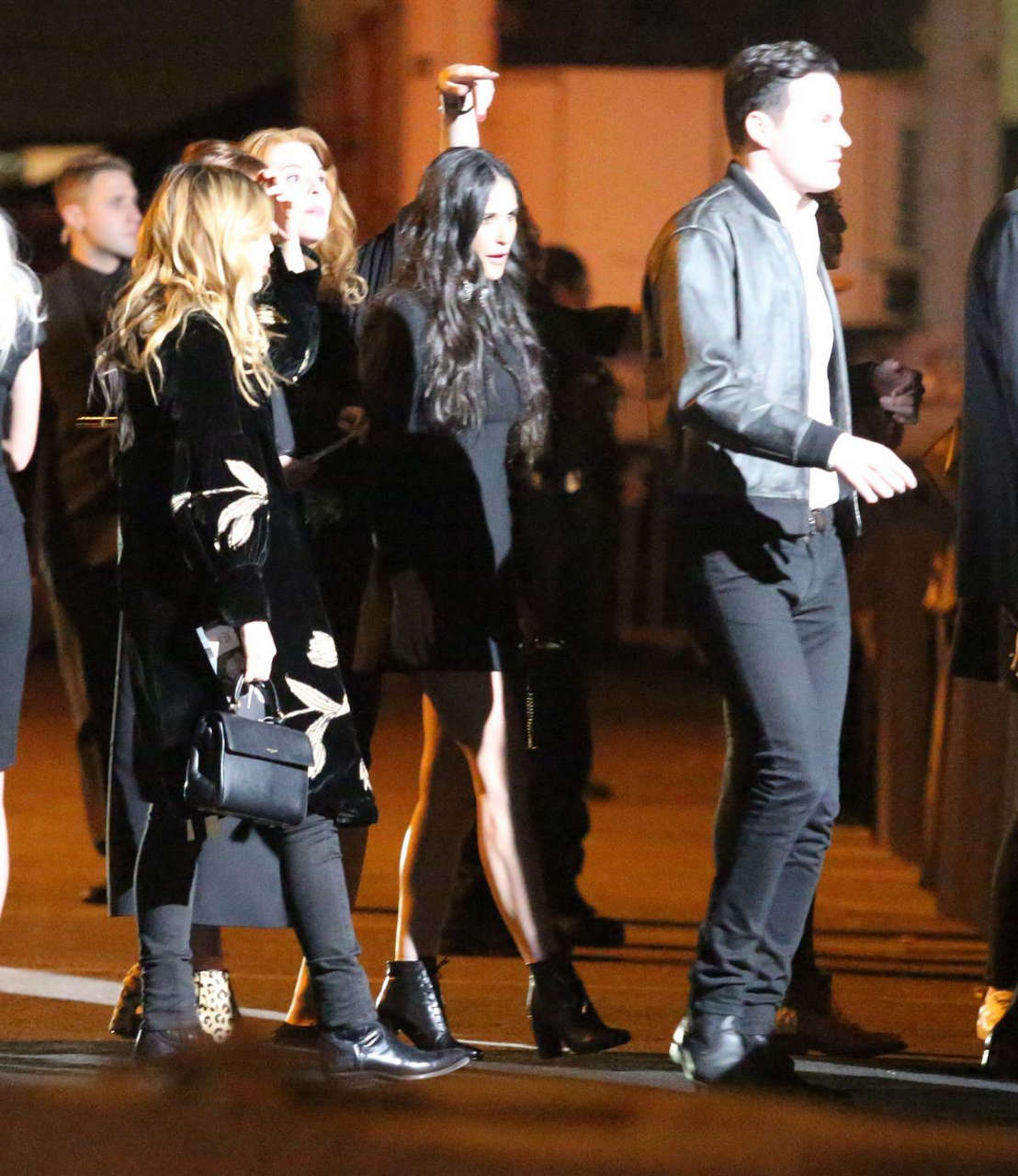 Demi Moore Arrives Saint Laurent Fashion Show Los Angeles