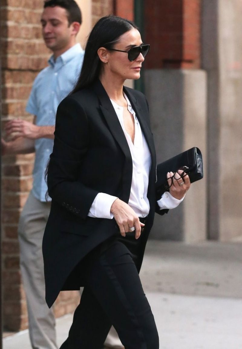 Demi Moore Out About New York