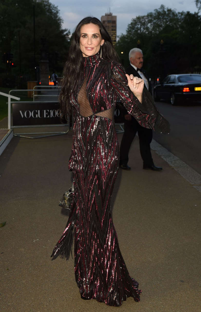 Demi Moore Vogue 100th Anniversary Gala Dinner London