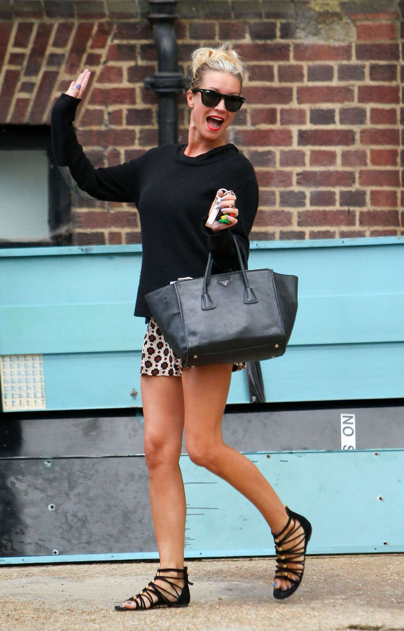 Denise Van Outen Out About London