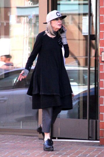 Diane Keaton Out About Beverly Hills