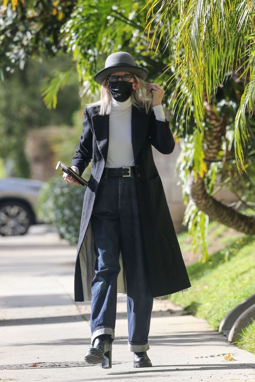 Diane Keaton Out For Walk West Hollywood