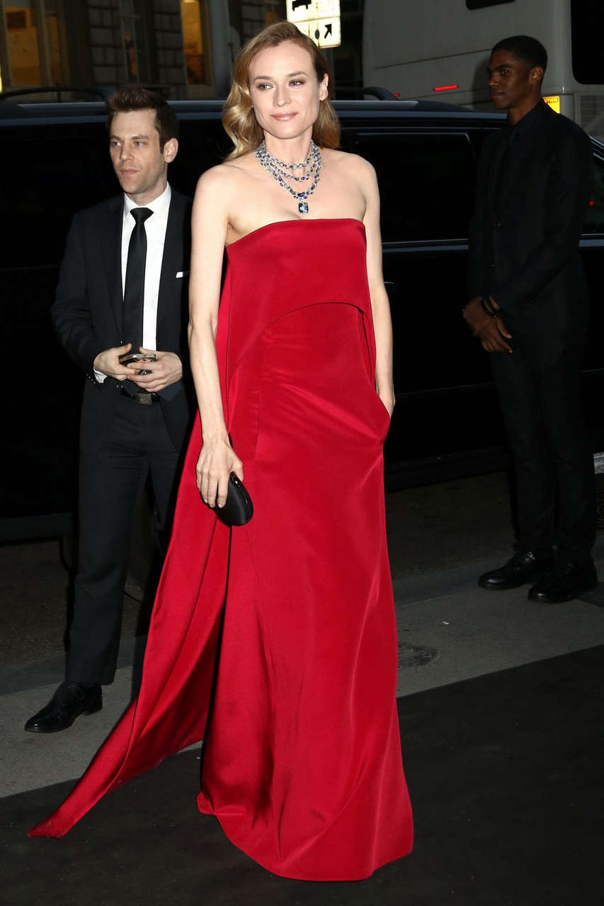 Diane Kruger Arrives Tiffany Co Blue Book Gala New York