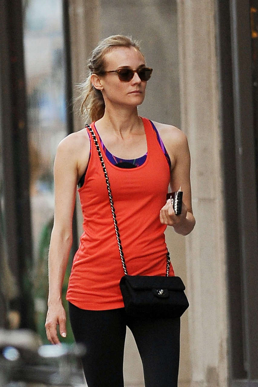Diane Kruger Leaves Gym New York