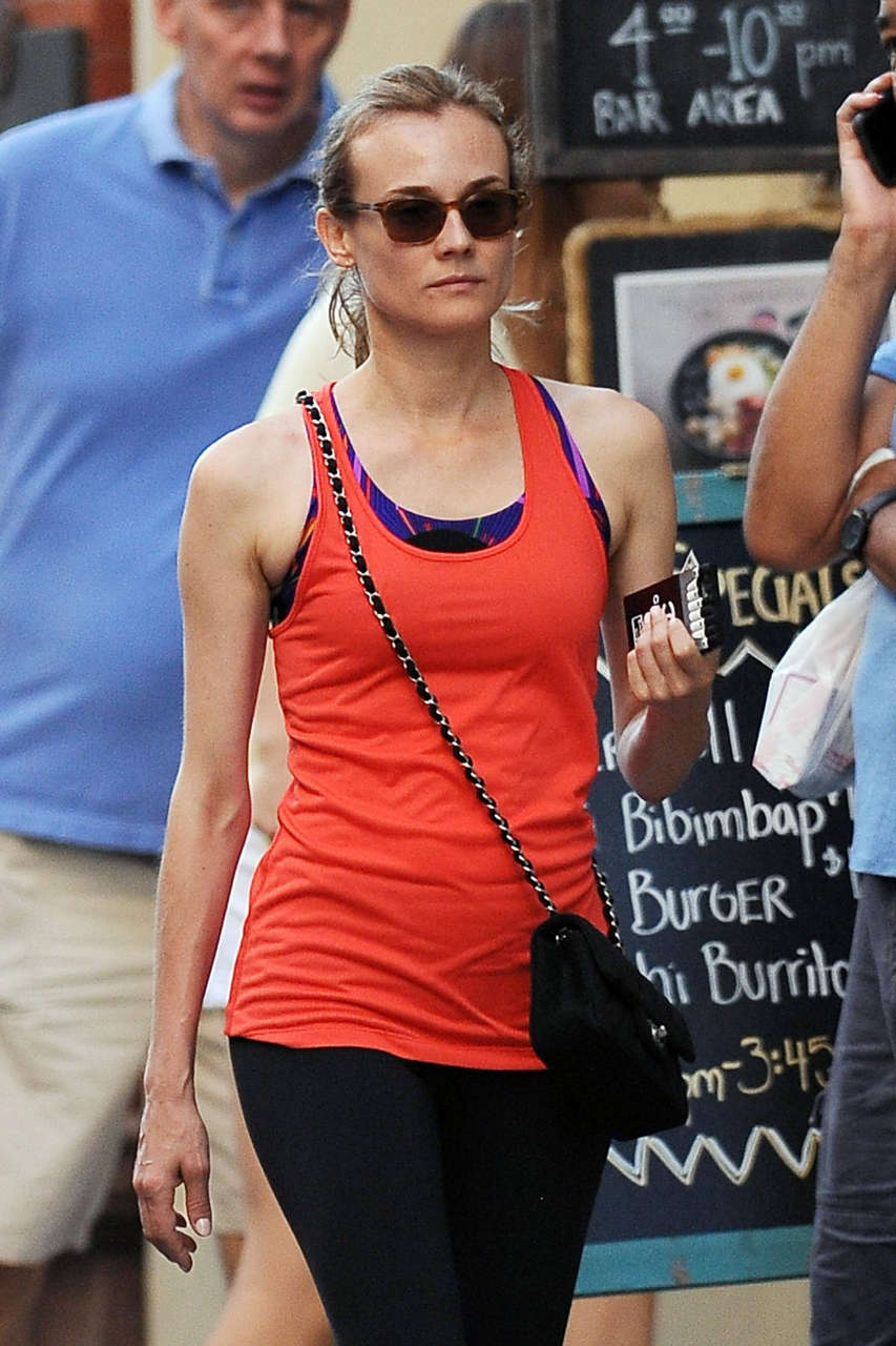 Diane Kruger Leaves Gym New York