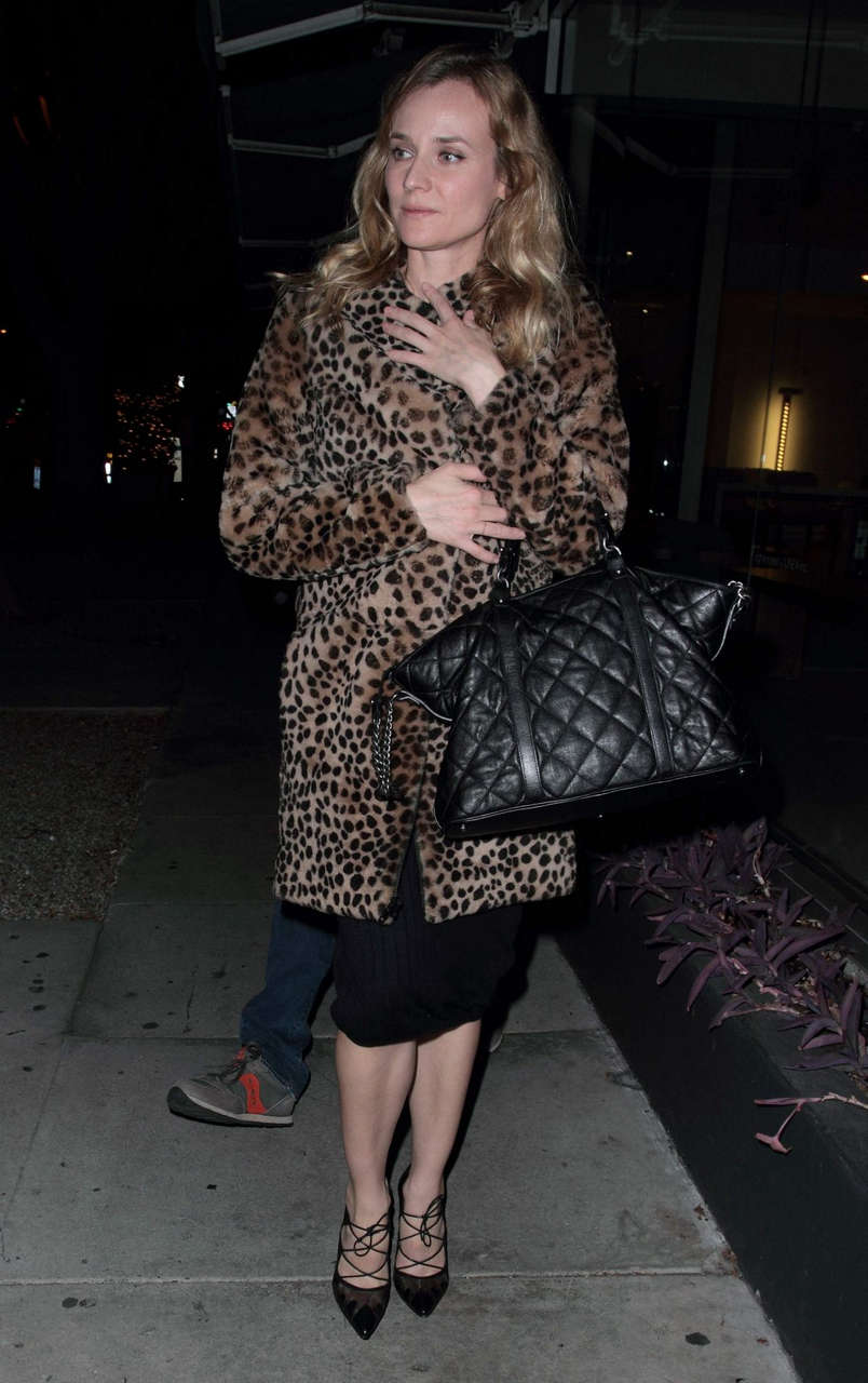 Diane Kruger Leaves Madeo Restaurant Los Angeles