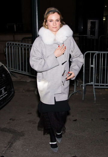 Diane Kruger Leavs Prabal Gurung Fashion Show New York