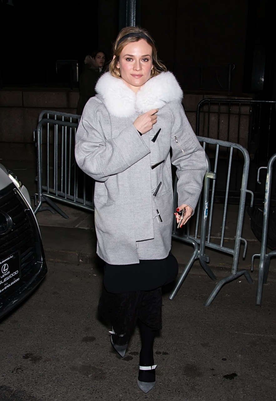 Diane Kruger Leavs Prabal Gurung Fashion Show New York