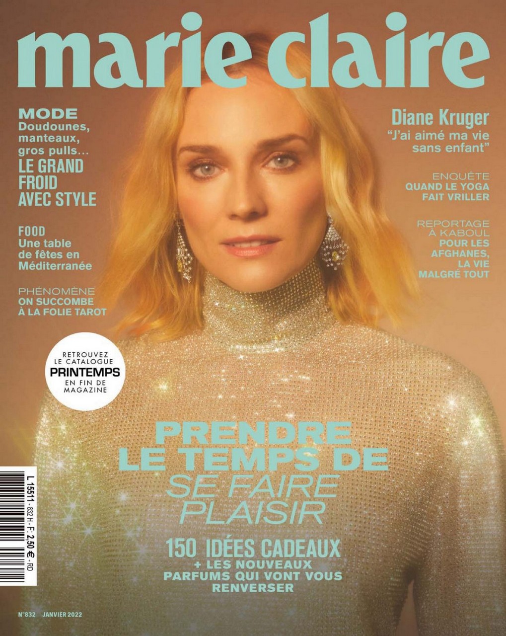 Diane Kruger Marie Claire Magazine France January