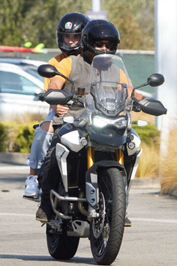 Diane Kruger Norman Reedus Riding Motorcycle Out Malibu