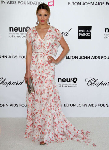 Dianna Agron Elton John Aids Foundation Academy Awards Viewing Party Beverly Hills