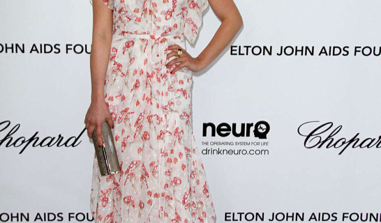 Dianna Agron Elton John Aids Foundation Academy Awards Viewing Party Beverly Hills (3 photos)