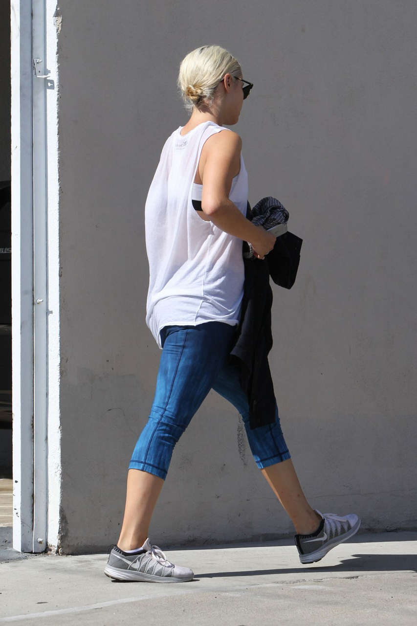 Dianna Agron Leggings Out West Hollywood