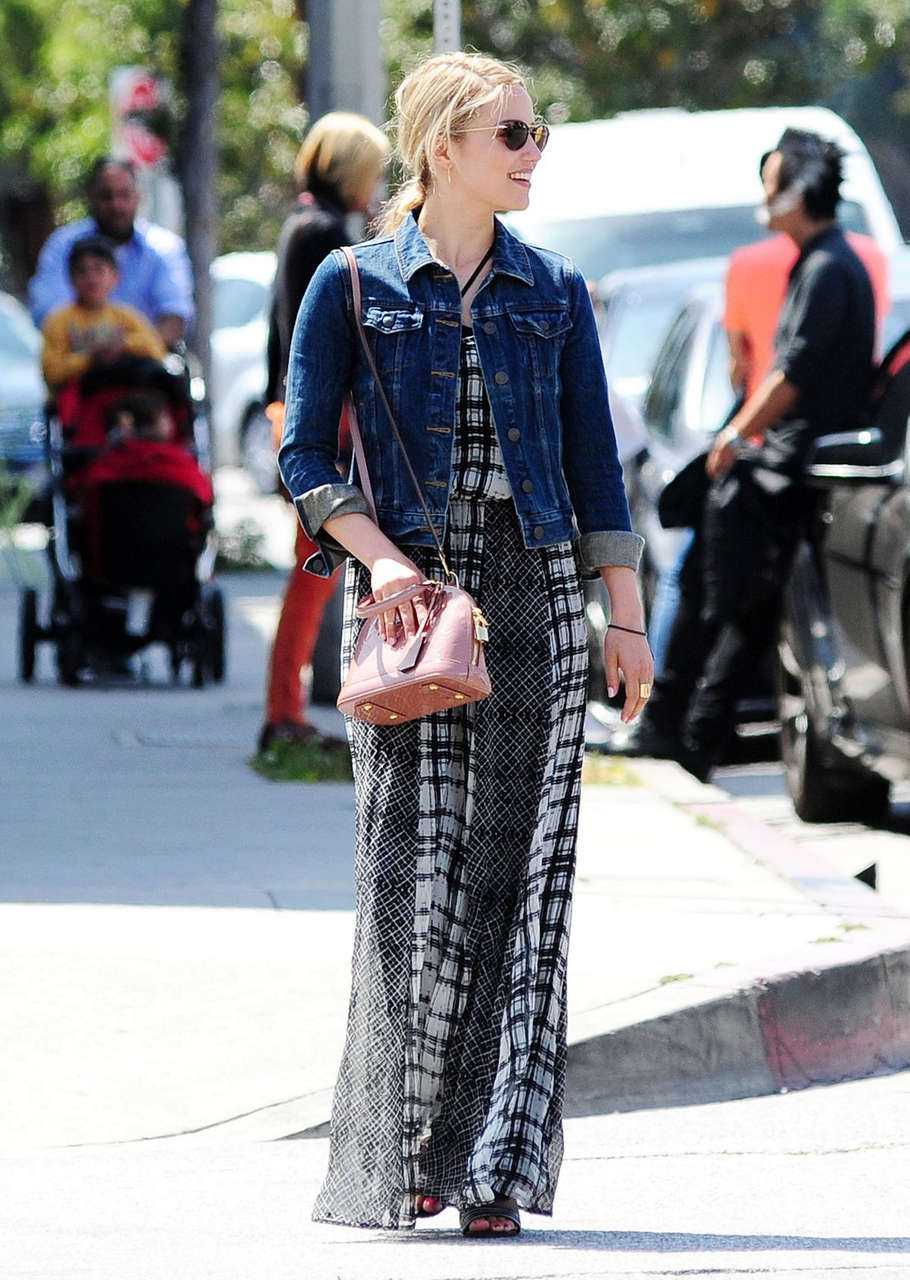 Dianna Agron Out For Lunch Los Angeles