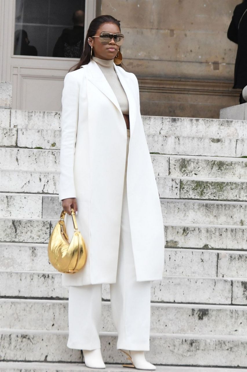Didi Stone Olomide Arrives Fendi Haute Couture Spring Summer 2022 Show Paris Fashion Week